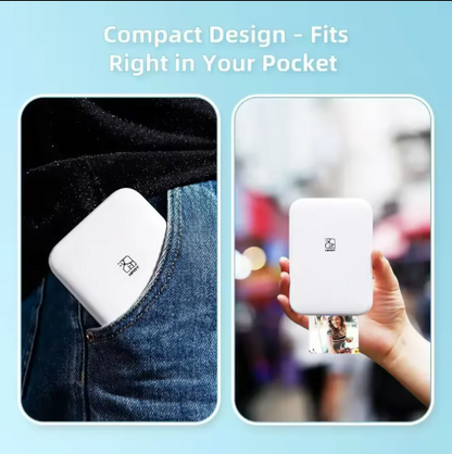 Portable Mini Wireless Pocket Photo Printer 2x3 Inch