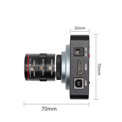 38MP HDMI USB Camera with 6-12mm Varifocal Lens