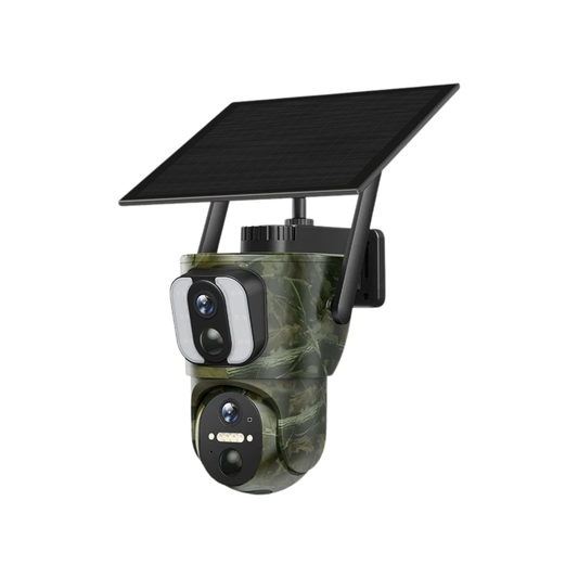 8MP Solar WiFi Security Camera Dual Screen 4K