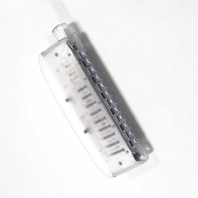 12-Hole Chromatic Harmonica in Crystal C Key