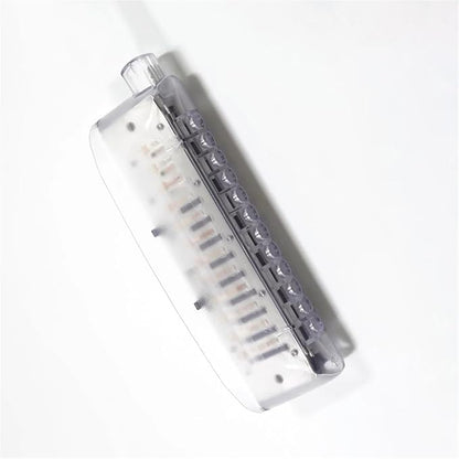 12-Hole Chromatic Harmonica in Crystal C Key