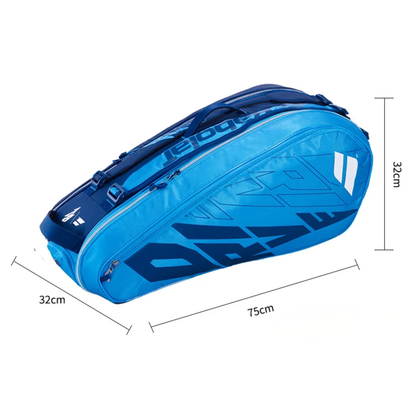 Heavy Duty Tennis Racket Bag for 6 Racquets and Accessories