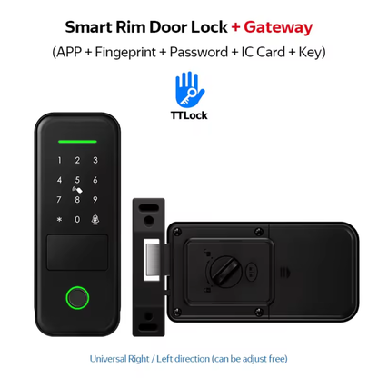 Smart Fingerprint Door Lock with WiFi Gateway & App Control