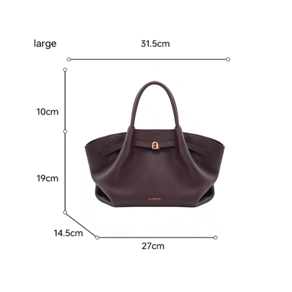 Women Large Chocolate Designer Style Tote Bag