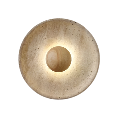 Modern 25cm Natural Wood Wall Sconce with Soft 4000K Light