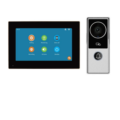 WiFi Video Doorbell Touch Screen Smart Intercom Kit