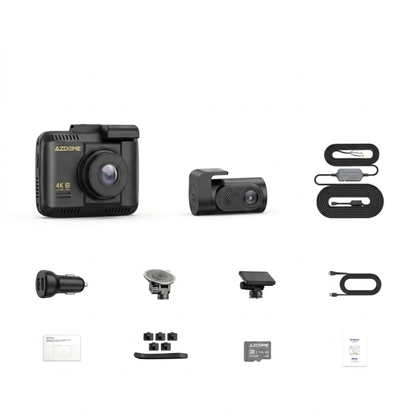 4K 1080P Car Dash Cam WiFi GPS 64GB Card