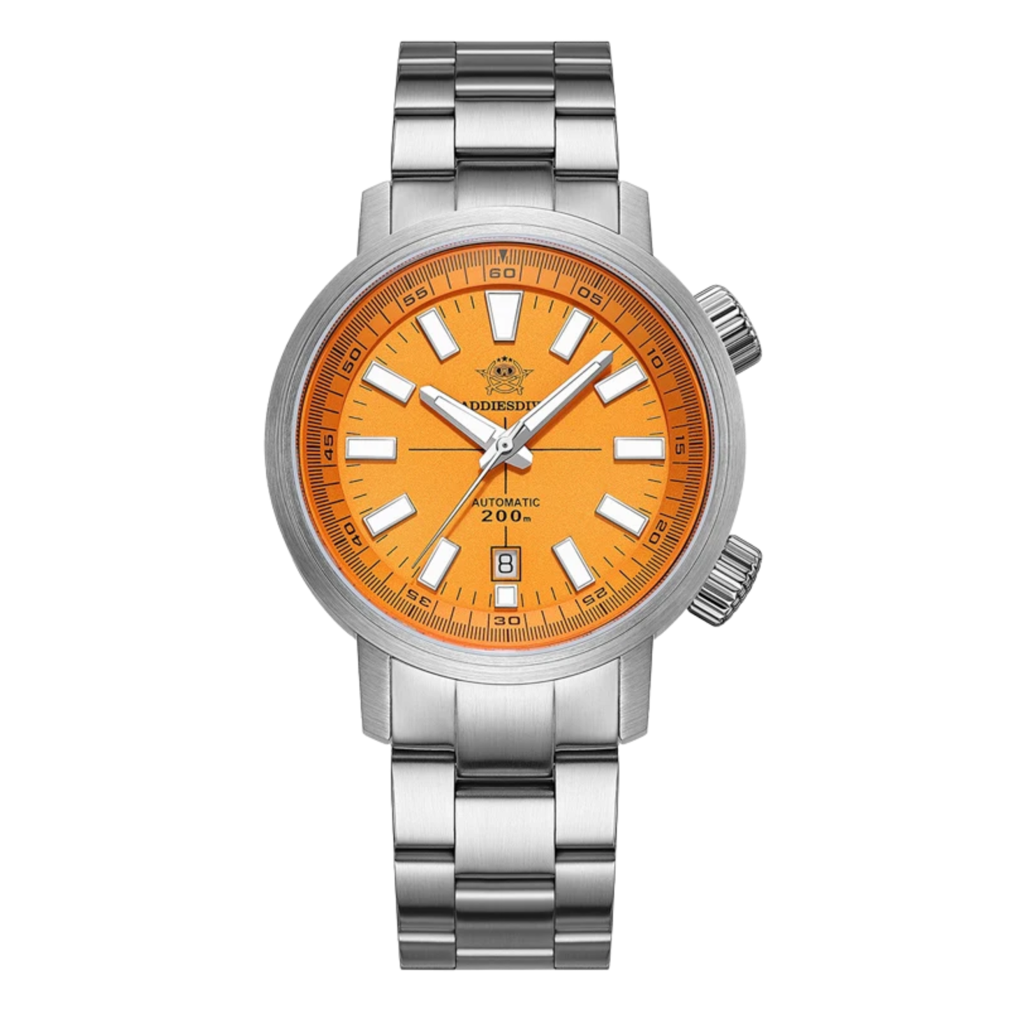 42mm Diver Watch Automatic Mechanical 20Bar Luminous Orange