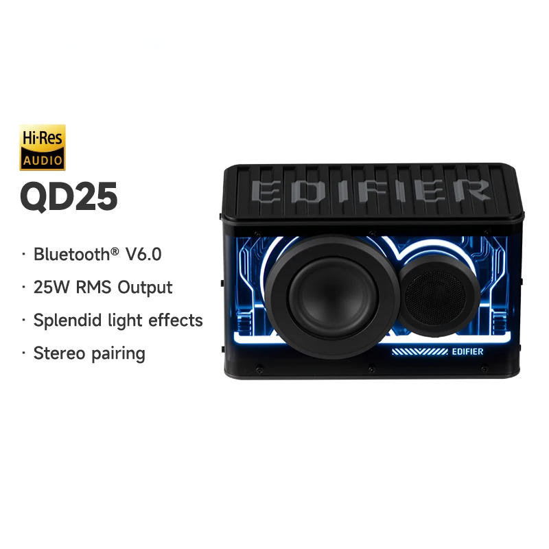 Bluetooth 6.0 Tabletop Speaker with Hi Res Audio 25W