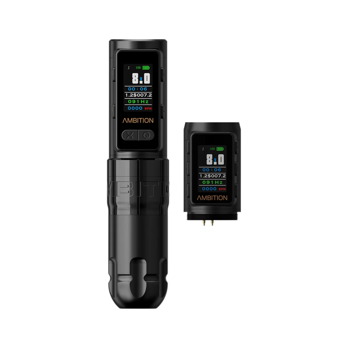 Professional Black Tattoo Pen Kit Rechargeable LCD Display
