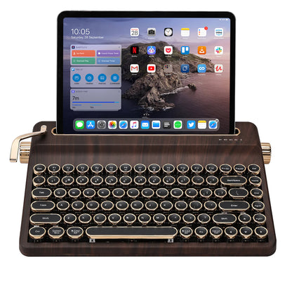 Wood Grain Wireless Mechanical Keyboard Cocoa Cream V2 Linear