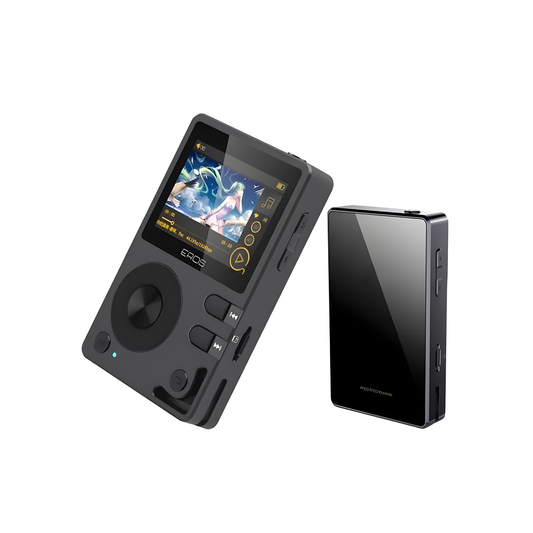 Black Portable Lossless Music Player with Bluetooth 4.2