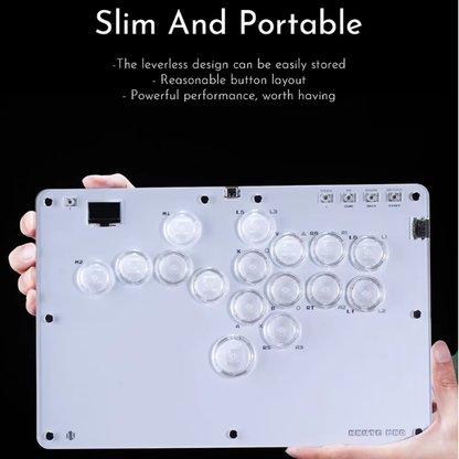 R16 Crystal Leverless Arcade Controller for PC PS4 PS5