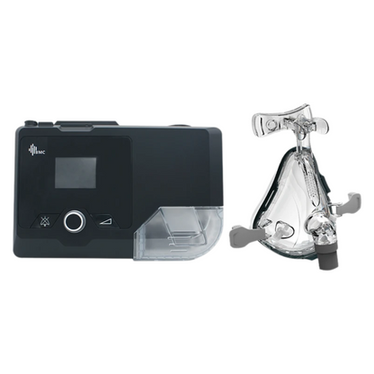 Travel CPAP Device with Medium Respirator Mask & Tube