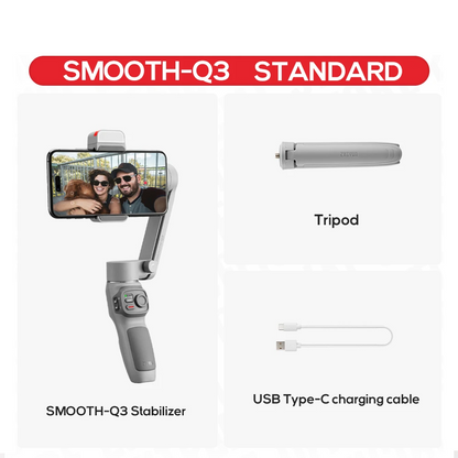 Portable 3 Axis Phone Gimbal Stabilizer for Smartphones