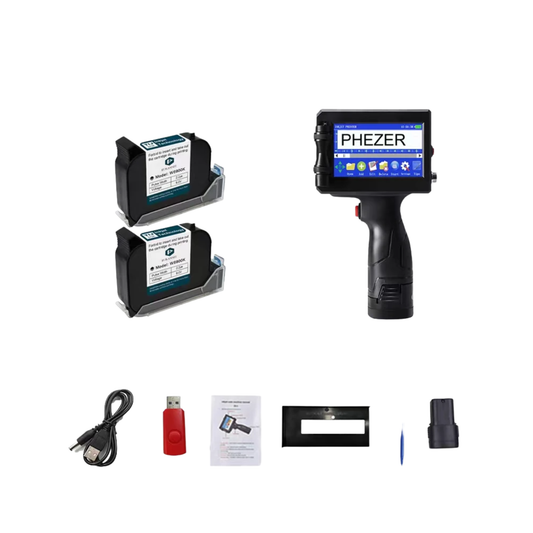Handheld Dual Ink Label Printer 12.7mm With 2 Ink
