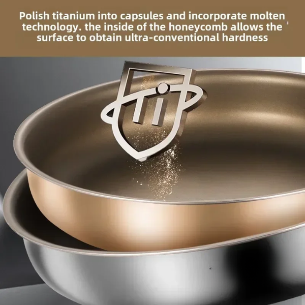 30cm Titanium Non-Stick Frying Pan with Cover