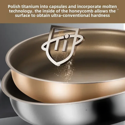 30cm Titanium Non-Stick Frying Pan with Cover