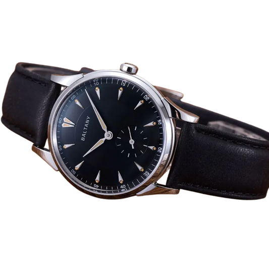 Automatic Dress Watch with Hardened Surface Black Dial