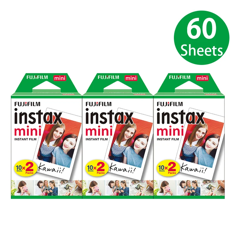 Fujifilm Mini Instant Photo Paper 60 Sheets 3-Inch