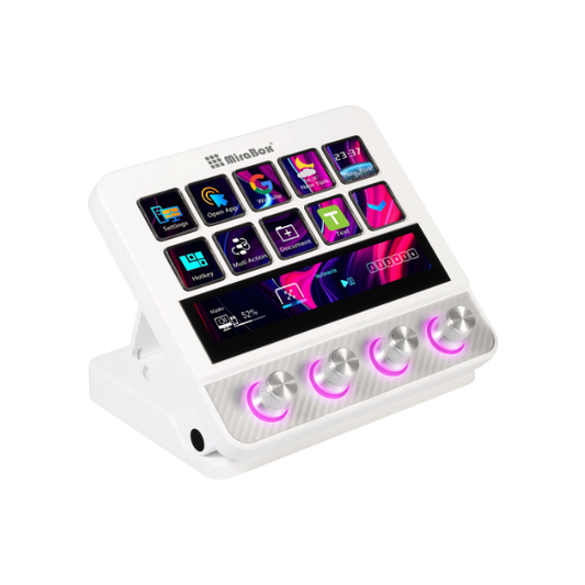 Programmable Streaming Controller 10 LCD Keys White