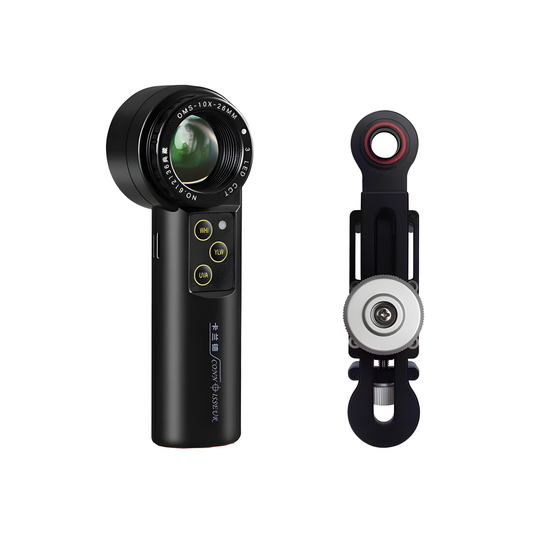 10X Magnifying Mirror with Adjustable Phone Holder