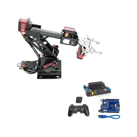 6DOF PS2 Controlled Robotic Arm with Gripper