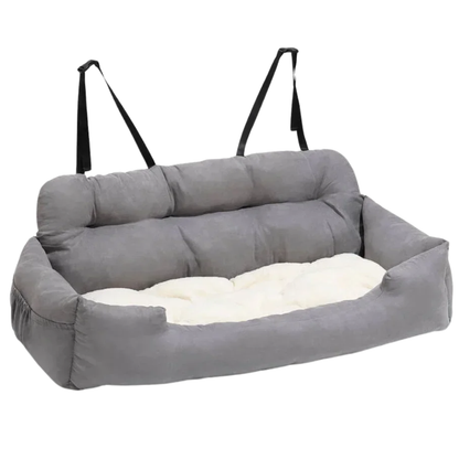 Light Grey Pet Car Seat Bed Travel Carrier