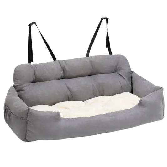 Light Grey Pet Car Seat Bed Travel Carrier