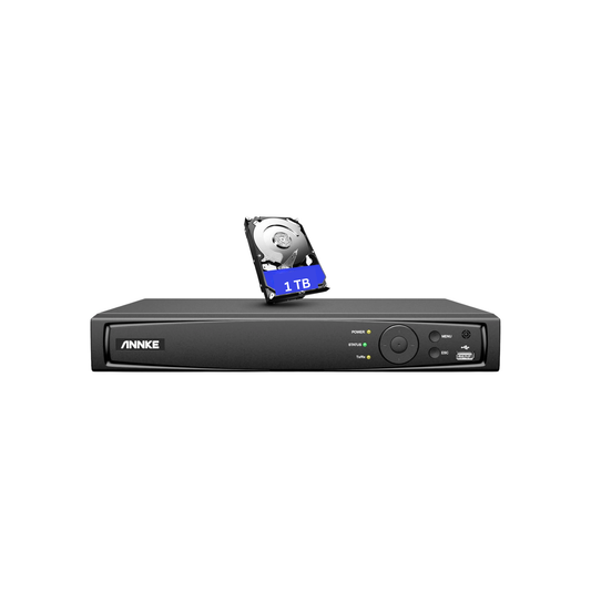 8 Channel PoE NVR 12MP CCTV Recorder 1TB