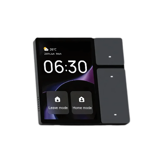 Black Smart Touch Control Panel for Home Automation