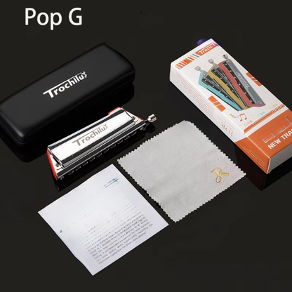Professional 10-Hole Harmonica for Blues & Pop