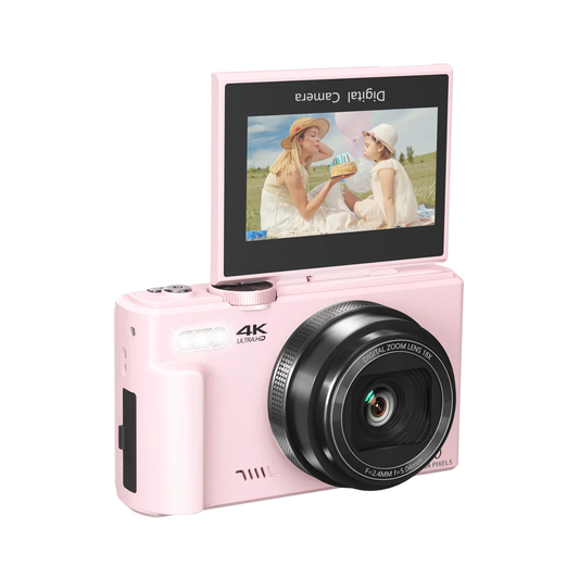 64GB Pink Camera 4K WiFi Digital Video Recorder