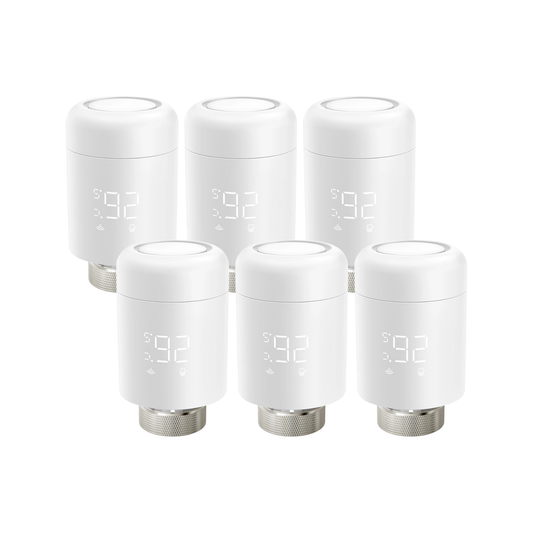 6PC WiFi TRV Radiator Valve Smart Temperature Controller