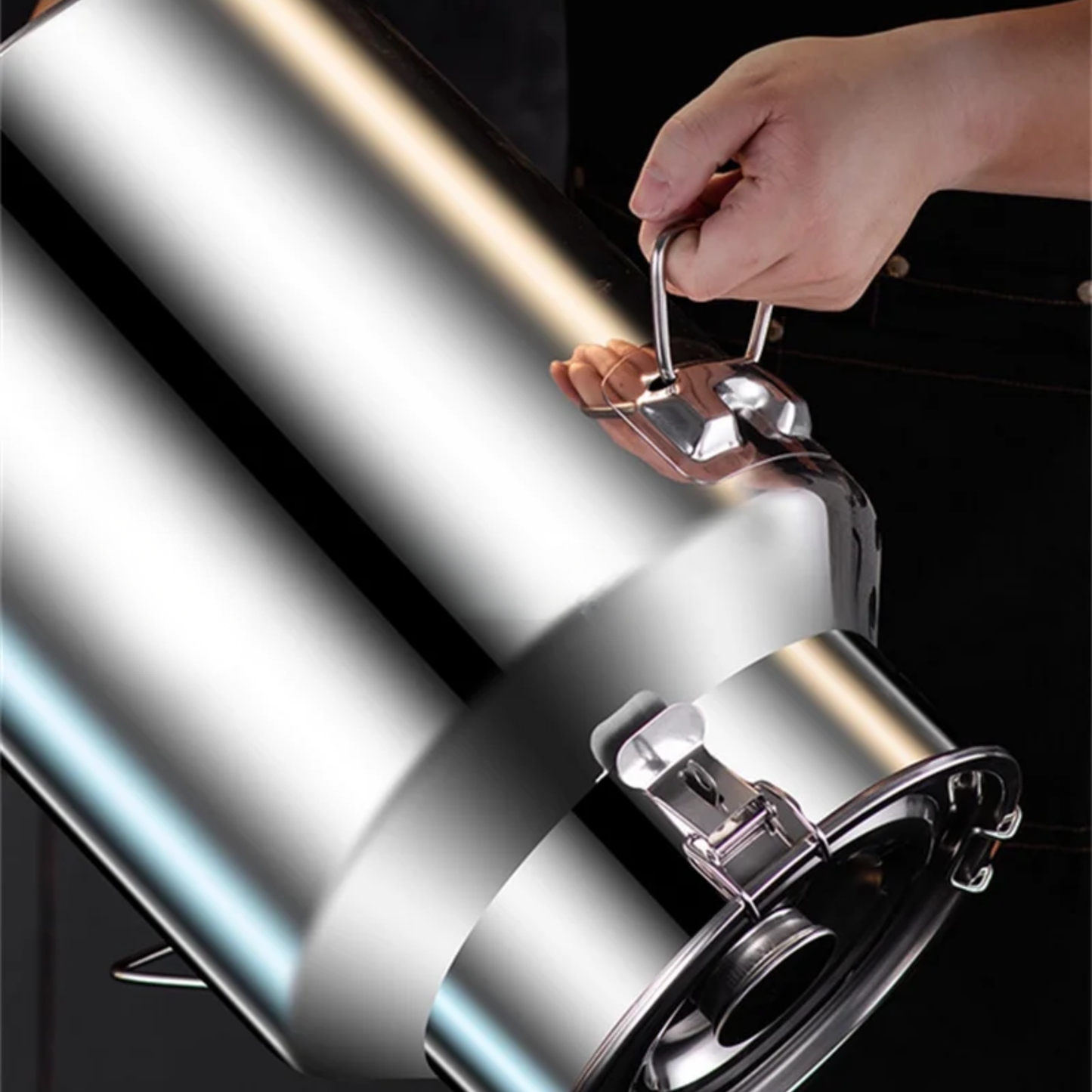 14L 316 Stainless Steel Food Storage Barrel with Faucet