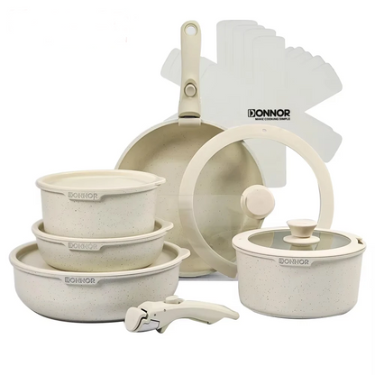 White Non-Stick Die Cast Aluminium Cookware Pot Set