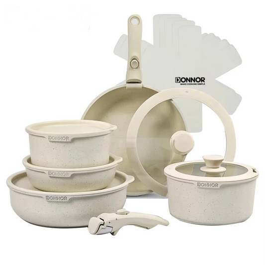 White Non-Stick Die Cast Aluminium Cookware Pot Set
