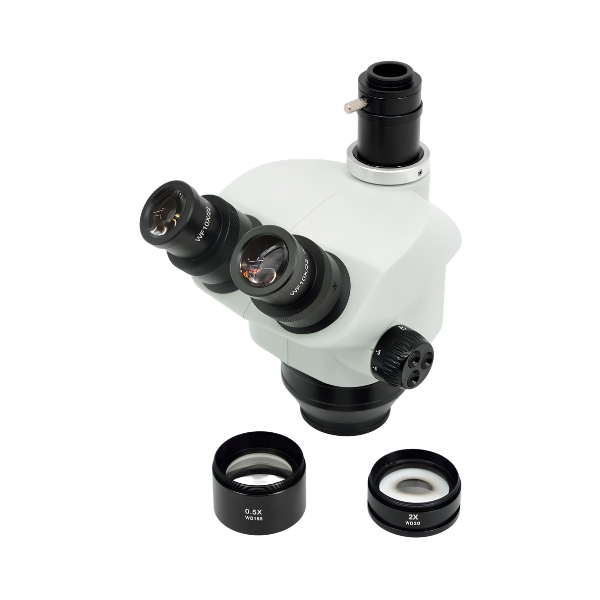 3.5X-100X Trinocular Stereo Microscope Head with Eyepiece