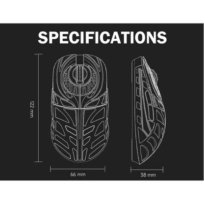 Ultra-Light 45g Wireless Gaming Mouse PAW3950HS 8K Polling
