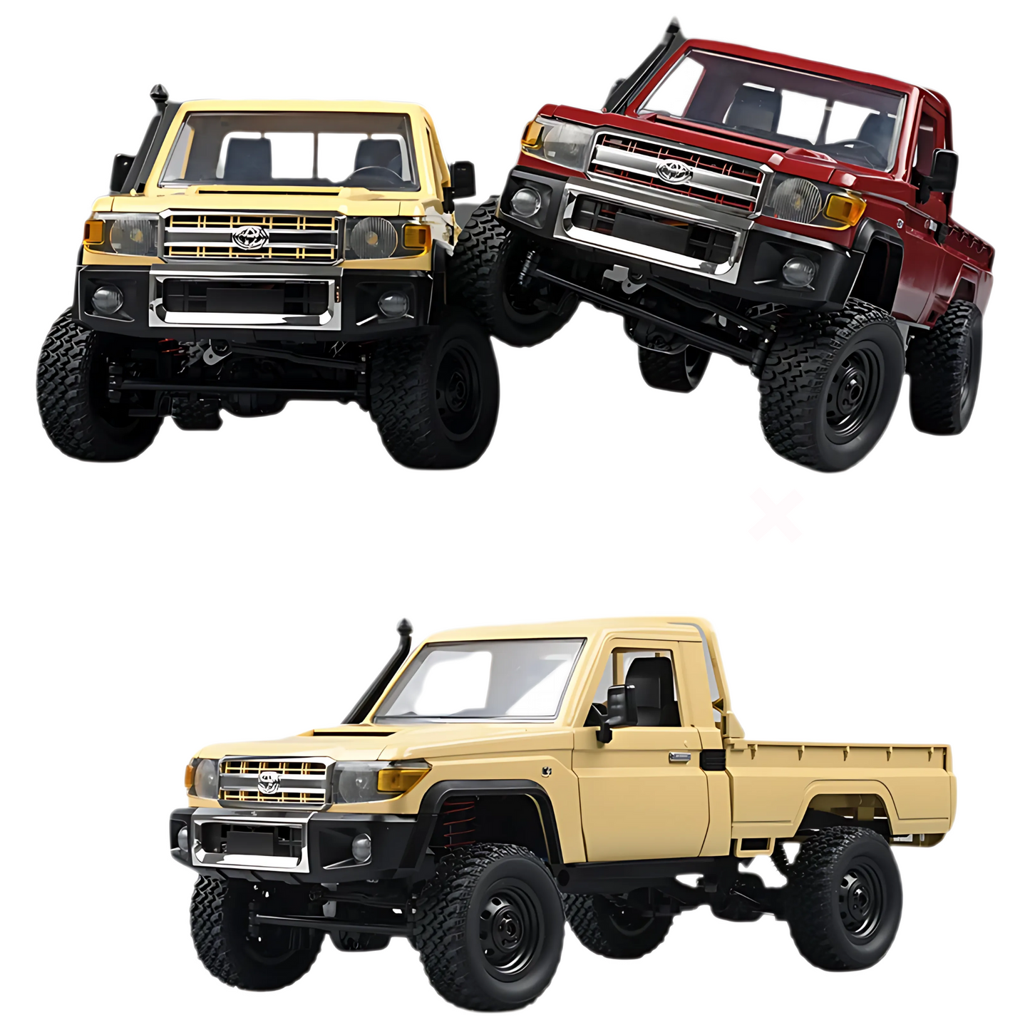 4WD Remote Control Pickup Truck 1:12 Scale with LEDs