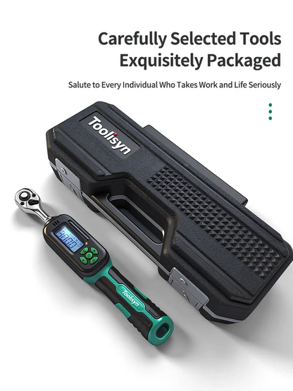 Digital Torque Wrench 1/4 Inch Drive LED Display 1.5-30Nm