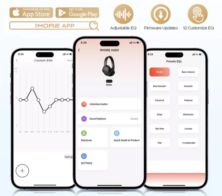 Wireless Bluetooth Headphones with ANC and Hi Res Audio Silver