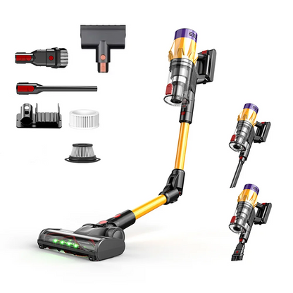 Rechargeable 550W Wireless Vacuum Cleaner with Mite Brush Accessory