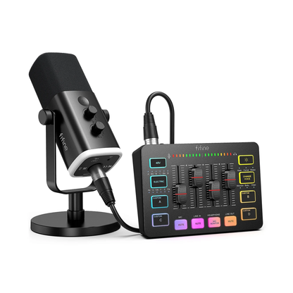 Streaming Studio Kit Dynamic Mic RGB Mixer for PC KS5
