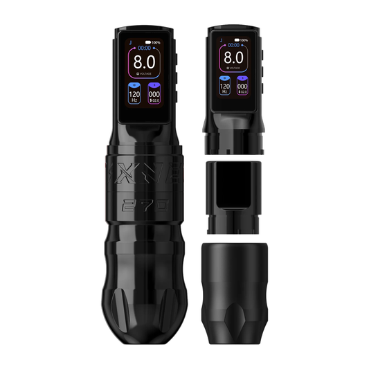 Wireless Tattoo Machine Pen Black Dual Battery