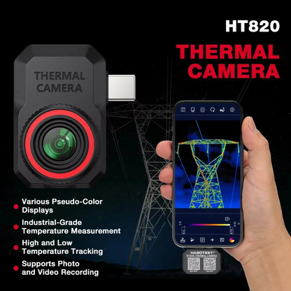 Infrared Thermal Camera for Android with High Low Temp Tracking