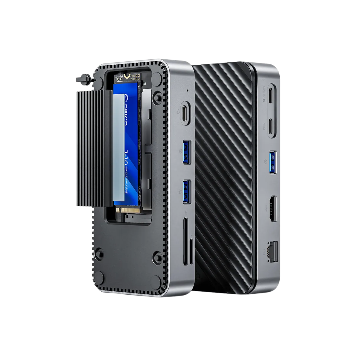 ORICO Portable 256GB NVMe SSD Enclosure with USB-C and RJ45 Port