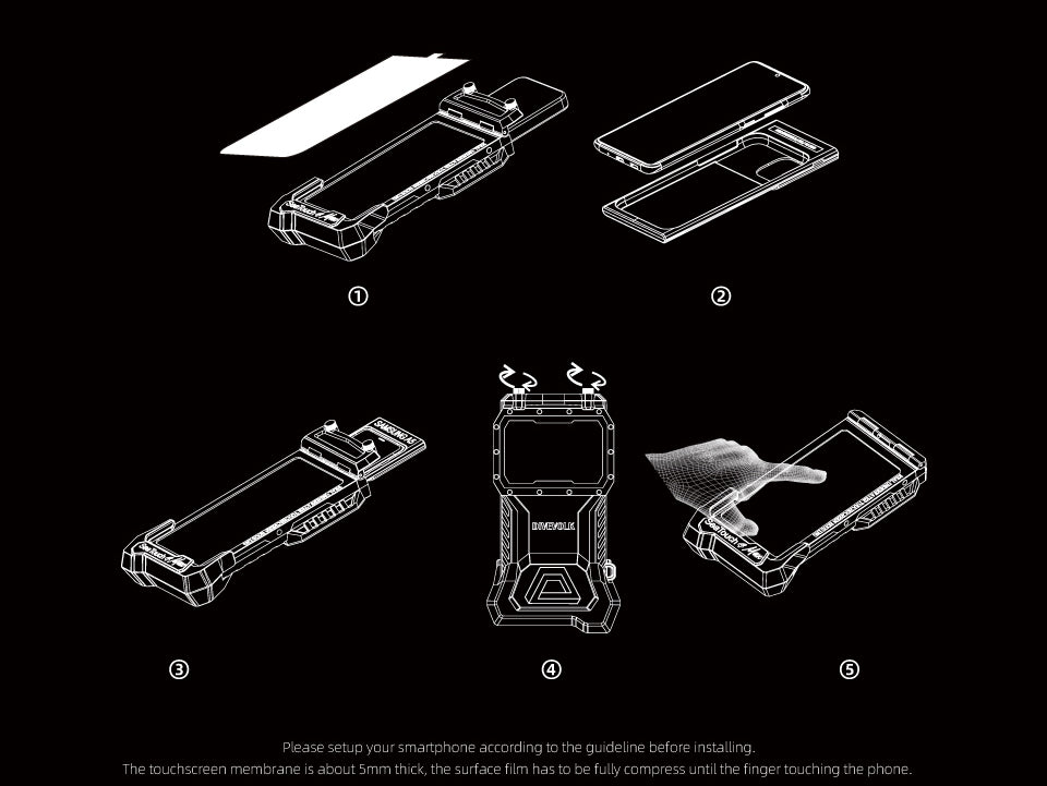 Waterproof Diving Case for iPhone 16 Dynamic Black