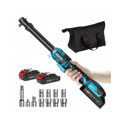 21V Cordless Ratchet Wrench 80Nm 3/8 Extended Neck
