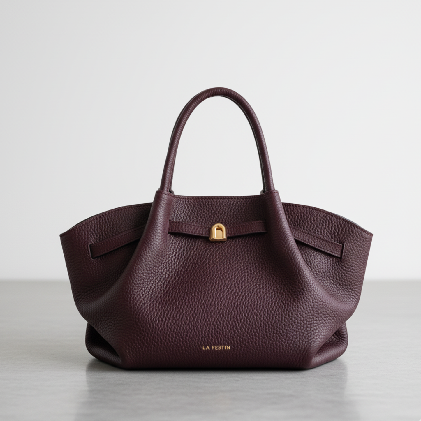 Women Large Chocolate Designer Style Tote Bag